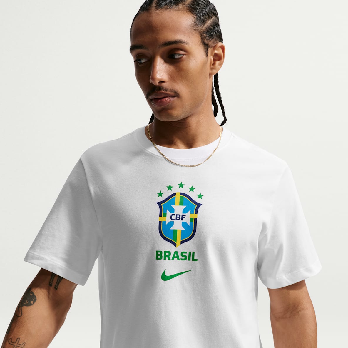 Nike ブラジル代表 シャツ Mサイズ ナイキ（NIKE）（メンズ）サッカー ブラジル代表 クレスト 半袖Tシャツ